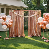 2 Panels Silver-Sequin Backdrops Sequin Fabric Sparkly Photography Backdrops Curtains for Party Wedding Background Decoration