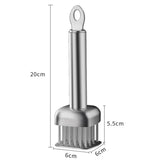 Kitchen Tender Meat Needle 304 Stainless Steel Cooking Meat Tenderizer Tool Profession Loose Meat Needle  Pork Chop Steak Hammer