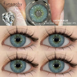 1Pair New Natural Contact Lenses Colored Contact Lenses Purple Eyes Lens Blue Lenses Yearly Gray Contact Fashion Pupils