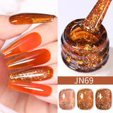 10ml Red Series Gel Nail Polish Winter Dark Red Glitter Nail Art Varnish Semi Permanent Soak Off UV LED Gel