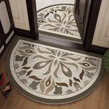 Semi-Circular Shape Wire Loop Entrance Door Mats PVC Hallway Floor Mats Kitchen Bathroom Carpets Home Decor Door Feets Area Rugs