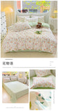 100% Cotton Four Piece Set Soft Skin-friendly Duvet Cover Set Single Couple Flower Printed Comforter Bedding Set for Adults Kids