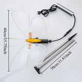 Automatic Opening LED Butterflies for Wedding Decor, Romantic Magical Light Up Wings for Party Christmas Festival Decoration