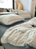 Soft Pure Cotton Bedding Set Cherry Red Waed Floral Embroidery Four-Piece Suite Cotton eet Cover Duvet Cover Bed Canopy