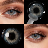 Grey Series Colored Contact Lenses 2Pcs Half-year Disposable Soft Gray Eye Contacts Natural Look For Daily Wear Makeup