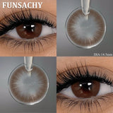 1 Pair Black Color Contact Lenses Brown Grey Beauty Soft Contact Lenses Yearly Fast Shipping Beauty Pupils Cosmetics