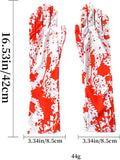 Gory Blood Splatter Gloves Ultra-Realistic Halloween Prop for Terrifying Bloody Hands Effect Perfect for Haunted House Actors