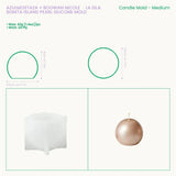 Island Pearl Candle Silicone Mold DIY Scented Candle Mould Candle Making Supplies