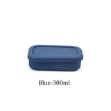 Silicone Bento Lunch Box Microwave Heating Lunch Box Fruit & Vegetable Storage Box Suitable for Students and Office Workers