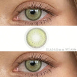1 Pair Brown Colored Contact Lenses Natural Green Pupils Eyes Contact lenses Big Eyes Soft Contacts 14.20-14.50mm