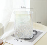 Glass Vase Water Ripple Gradient Terrarium Wavy Pattern Floral Accessories Hydroponics Bottle Home Decoration