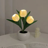 LED Tulip Lamp Night Simulation Flower Atmosphere Desk Light Room Table Decoration Lamp Gift for Girl friend