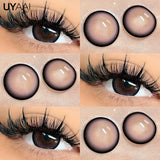 Color Contact Lenses Lenses Brown Pupils Color Contact Lenses for Eyes Green Lens 1 Pair/2pcs Pupils Cosmetic Lens