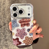 Korean Colorful Stars Glitter Plating Phone Case For iPhone 17 Air 16e 15 14 13 12 11 Pro Max XS X XR 7 8 Plus Shockproof Cover