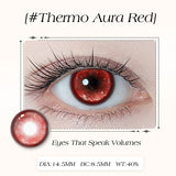 2PCS Red Colored Contact Lenses  Halloween Contact Lenses Role playing Beauty Makeup Products Enlarge Eyes Fast
