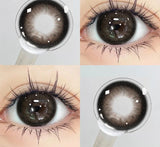 2pcs Brown Colored Beautiful Pupil Contact Lenses Cosmetic for Eyes With Diopter Natural Prescription Large Diameter New