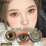 Brown Colored Contact Lenses Gray Beauty Makeup Lenses Fashion Blue Lens Brown Eyes Contacts Yearly Green Eye Lens