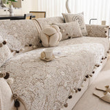 Four Season Universal Shaped Sofa Covers  Anti Slip One-piece Cover Cloth French Style Light Luxury Irregular Cushion Dust Cover