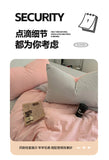 Solid Color Bedding Set Twin Full Queen Size Bed Flat Sheet Soft Kids Adults Duvet Cover Set Quilt Cover Pillowcases Bed Linen
