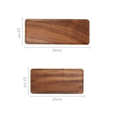 Multi-Function Wooden Tea Tray Rectangular No Splicing Serving Tray Snack Fruit Tray Coffee Serving