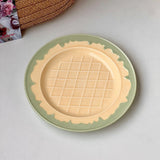 Creative French Ceramic Cake Dessert Tray, Cute Ice Cream Cafe Tableware Set, Home Kitchen Plates