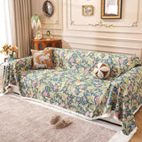 Rural Fully Covered Tassel Sofa Towel Four Seasonal Universal Sofa Cushions Cover Towel Three Person Couch Cover Cloths
