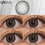 2pcs/Pair Contact Lenses Fast Shipping Gray Lenses for Eyes Korean Fashion Beauty Pupils Planet Eye Color Lens Yearly