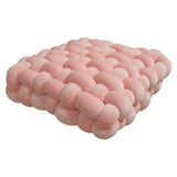 Square Knot Stuffed Cushion Nordic Aesthetic Pillow Decorative Plush Pillow Office Sleeping Floor Windowsill Back Cushion Decor