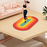 Skipping Rope Yoga Mat, Rainbow, Sports, Home, Shock-Absorbing, Floor Mats, Fitness, Non-Slip Carpet, Thickened, Silent