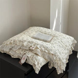 2025 spring and summer new knitted cotton French small floral printing lace summer quilt summer cool quilt air conditioner quilt