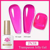 10ml Blossoming Gel Nail Polish Clear Watercolor Spreading Effect Functional Gel Easy To Apply Nail Art Design Home