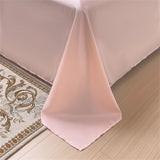 Rose Embroidery Bedding Set Silky Luxury Bedsheets Set Pillowcase Duvet Cover Bedclothes Skin-friendly Bed Linen Home Textiles