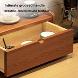 Household Goods Solid Wood Desktop Rack, Coffee Cup Bar Storage, Home Kitchen Cup Holder, Storage, With Drawer Display Rack