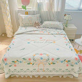 New Latex Summer Mat Summer Quilt Four-Piece Washable Summer Fabric Cooling Mattress Dormitory Soft Seat