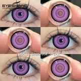 2pcs Cosplay Colored Contact Lenses Anime Cateye White Eye Lenses Halloween Red Makeup Lens Green Color Eyes Contact
