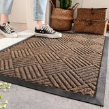 Rubber Anti-slip Mat Outdoor Indoor Dirt Trapper Dust Absorbent Mat Strong Durable Entrance Home Carpet Nordic Style Door Mat