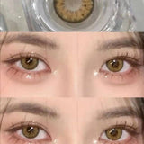 1pair Blue Green Gray Brown Color Contact Lenses Blackspot Iris Circle Lens 14.2mm Fastshipping