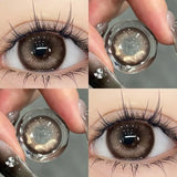 1Pair Color Contact Lens Pupils High Quality Cosmetic Blue Gray Lens Myopia Beauty Pupil Makeup Brown Eyes