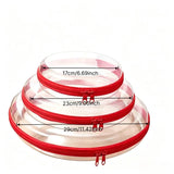 3pcs Clear Round Waterproof Makeup Bag Set,Portable Double Zipper Travel Storage Pouch,Travel Toiletry Bag,Multi-Purpose Organizer