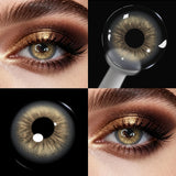14.2mm Half-Year Disposable Brown Colored Contact Lenses Viral Makeup Beauty Lens for Daily Party Dating Cosmetic