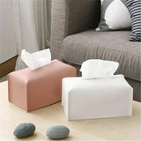 Creative Bedroom Living Room Leather Tissue Box Large Bathroom Kitchen Roll Paper Storage Case Napkin Holder Home Car Decoration