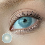 Contact Lenses Soft Cool Gray Blue with Golden Pattern Natural Enlarging Color Contacts Lenses Color