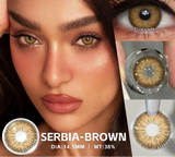 1Pair Color Contact Lenses for Eyes Fashion Blue Eye Lenses Natural Brown Lens Green Contacts Yearly Gray Beauty Pupils