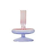 Lilac Glass Candlesticks Candle Holders Wedding Table Centerpieces Nordic Home Decoration Christmas Gift Glass Candle Holder