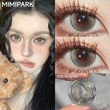 14.5mm High Pigment Colored Contacts 2pcs Free Shipping Half Yearly Big Diameter Red Brown Blue Lenses for Party Daily