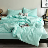 Black Bedding Set Microfiber Duvet Cover Set Sheet Pillowcase Home Bedclothes 3/4pcs Queen King Home Linens