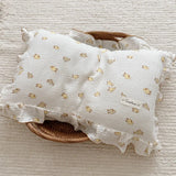 INS Ruffle Edge Gauze 100% Cotton Princess Pillow Case 30X50 48X74cm Breathable Pillowcase Decorative for Home Bedding Bedroom