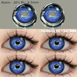 2pcs Cosplay Colored Contact Lenses Anime Contact Lenses Blue Eye Lenses Yearly Crazy Halloween Makeup Colorful Lens