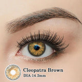 1 Pair Colored Contact Lenses Beautiful Pupil Color Circle Lens Green Iris Prescription Yearly Natural 0-8 Degrees  F