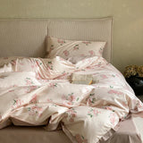 Egyptian Cotton Underwear Bedding Sets Linens Queen King Ru Size Print Sheet Pillowcase Blanket Cover Set